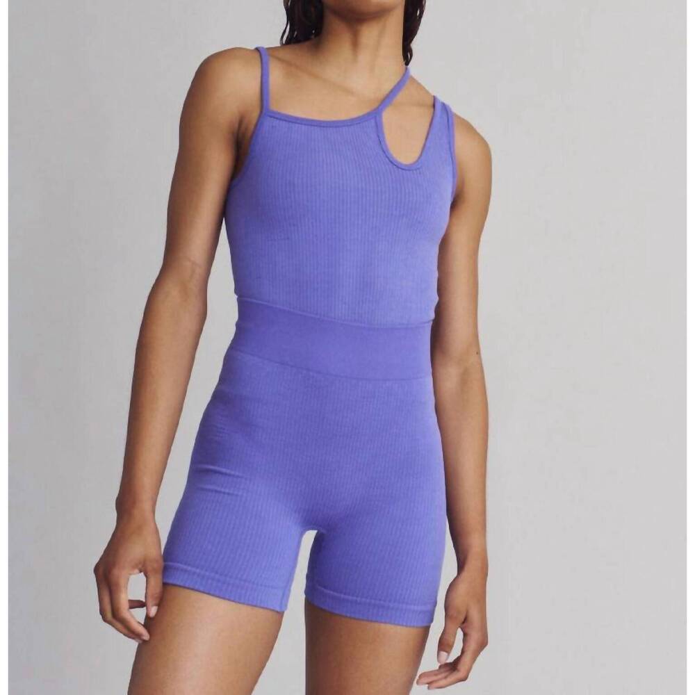 NEW NAGNATA rib biker short in grapemist
